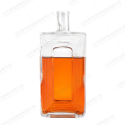 quality Bottiglie di vetro per bevande di colore personalizzato Bottiglie di tequila rum gin factory